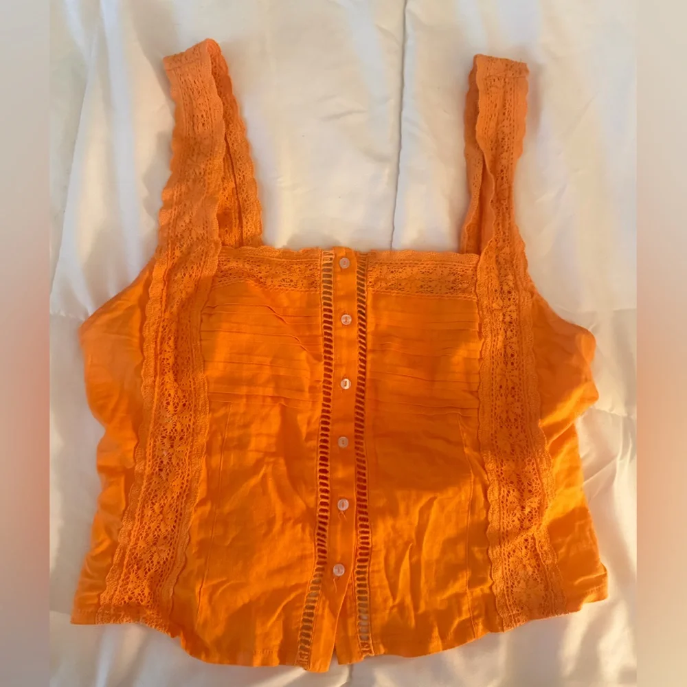 FREE PEOPLE MAGGIE LACE TANK XL - Picture 5 of 8